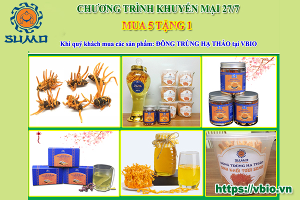 Khuyến mãi đông trùng hạ thảo